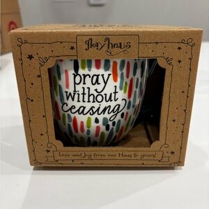 Glory Haus 'Pray Without Ceasing' Multicolor Ceramic Mug